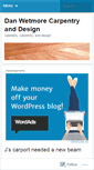 Mobile Screenshot of danwetmorecarpentry.wordpress.com