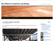 Tablet Screenshot of danwetmorecarpentry.wordpress.com