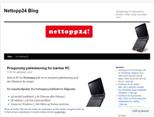 Tablet Screenshot of nettopp24norge.wordpress.com