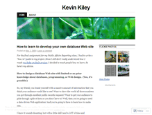 Tablet Screenshot of kevinkiley.wordpress.com