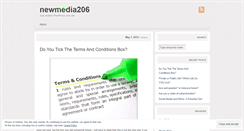 Desktop Screenshot of newmedia206.wordpress.com