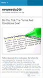 Mobile Screenshot of newmedia206.wordpress.com