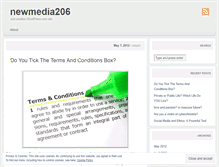 Tablet Screenshot of newmedia206.wordpress.com