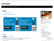 Tablet Screenshot of indiequeer.wordpress.com