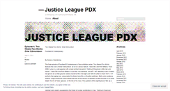 Desktop Screenshot of justiceleaguepdx.wordpress.com