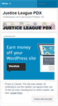 Mobile Screenshot of justiceleaguepdx.wordpress.com