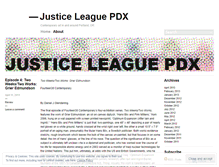 Tablet Screenshot of justiceleaguepdx.wordpress.com