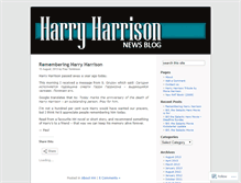 Tablet Screenshot of harryharrison.wordpress.com