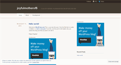 Desktop Screenshot of joyfulmotherof5.wordpress.com