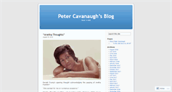 Desktop Screenshot of petercavanaugh.wordpress.com