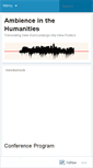 Mobile Screenshot of ambienceconference.wordpress.com