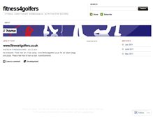 Tablet Screenshot of fitness4golfers.wordpress.com