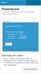 Mobile Screenshot of finesselace.wordpress.com