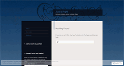 Desktop Screenshot of justandright.wordpress.com