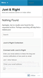 Mobile Screenshot of justandright.wordpress.com