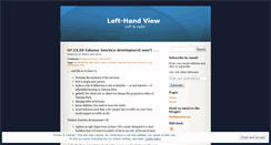 Desktop Screenshot of lefthandview.wordpress.com