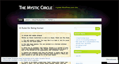 Desktop Screenshot of mysticcircle.wordpress.com