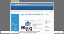 Desktop Screenshot of drtabrez.wordpress.com