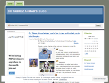 Tablet Screenshot of drtabrez.wordpress.com