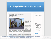 Tablet Screenshot of haciendaelsantiscal.wordpress.com