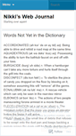Mobile Screenshot of nikkisjournal.wordpress.com