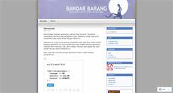 Desktop Screenshot of bandarbarang.wordpress.com