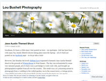 Tablet Screenshot of loubushellphotography.wordpress.com