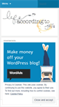 Mobile Screenshot of lifeaccordingtojes.wordpress.com