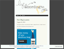 Tablet Screenshot of lifeaccordingtojes.wordpress.com