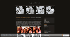 Desktop Screenshot of hollywoodphotobooth.wordpress.com