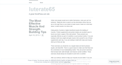 Desktop Screenshot of luterate65.wordpress.com