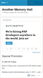 Mobile Screenshot of anothermemoryhall.wordpress.com
