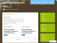 Tablet Screenshot of anothermemoryhall.wordpress.com