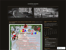 Tablet Screenshot of corraldeconcreto.wordpress.com
