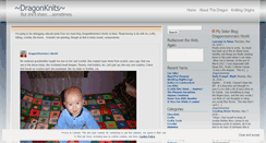 Desktop Screenshot of dragoncanknit.wordpress.com