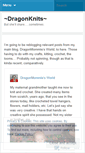 Mobile Screenshot of dragoncanknit.wordpress.com