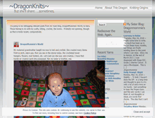 Tablet Screenshot of dragoncanknit.wordpress.com