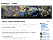 Tablet Screenshot of lookingforliteracy.wordpress.com