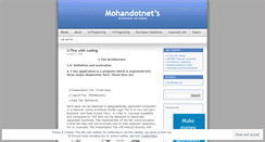 Desktop Screenshot of mohandotnet.wordpress.com