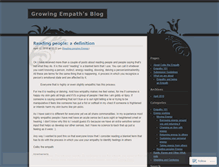 Tablet Screenshot of growingempath.wordpress.com