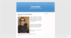 Desktop Screenshot of carmelitalouise.wordpress.com