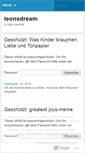 Mobile Screenshot of leonsdream.wordpress.com