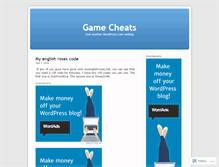 Tablet Screenshot of booksandcheats.wordpress.com