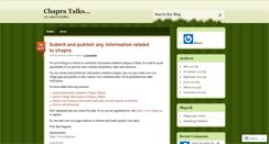 Desktop Screenshot of chapra.wordpress.com