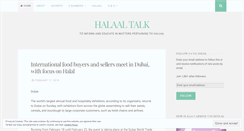Desktop Screenshot of halaaltalk.wordpress.com