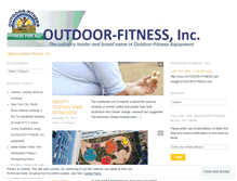 Tablet Screenshot of outdoorfitnessblog.wordpress.com
