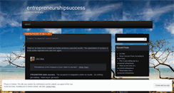 Desktop Screenshot of entrepreneurshipsuccess.wordpress.com