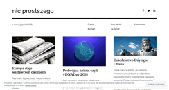 Desktop Screenshot of nicprostszego.wordpress.com