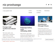 Tablet Screenshot of nicprostszego.wordpress.com