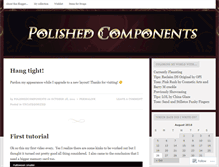 Tablet Screenshot of polishedcomponents.wordpress.com